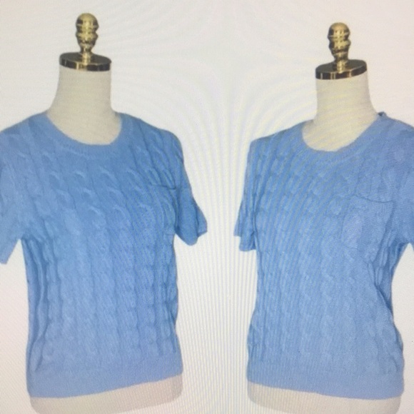 J.Crew Light Blue Cable Knit Sweater - Picture 5 of 9